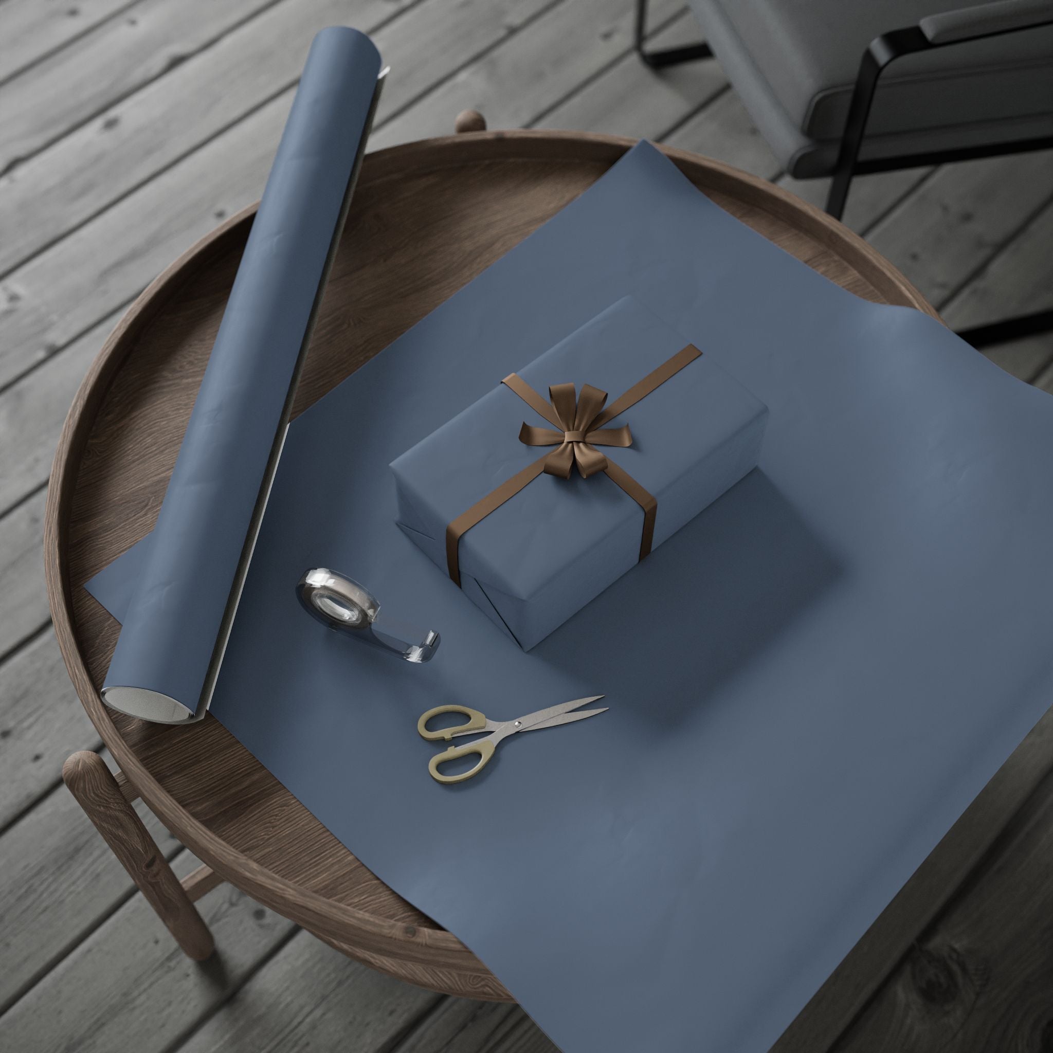 Metro Blue Signature Gift Wrap