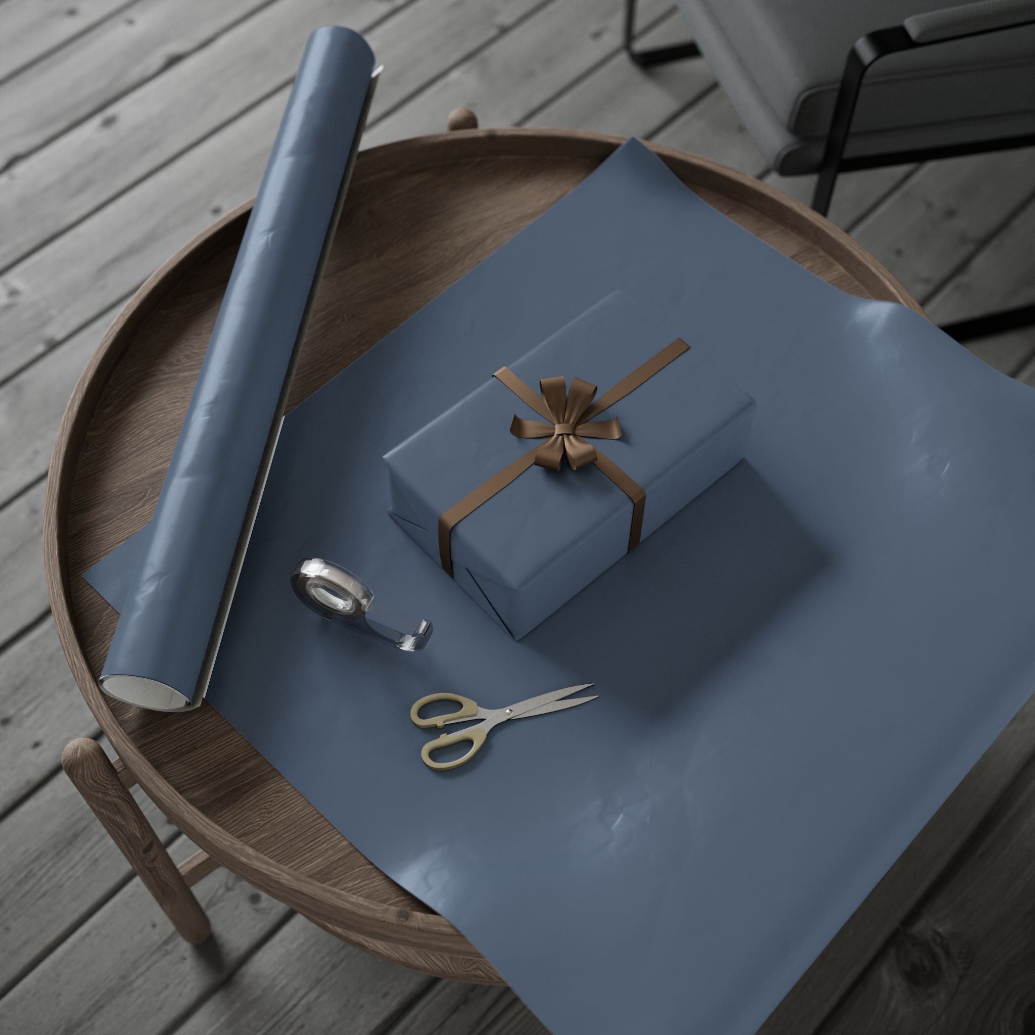 Metro Blue Signature Gift Wrap