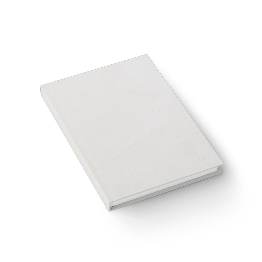 Venetian Plaster White Hardcover Journal