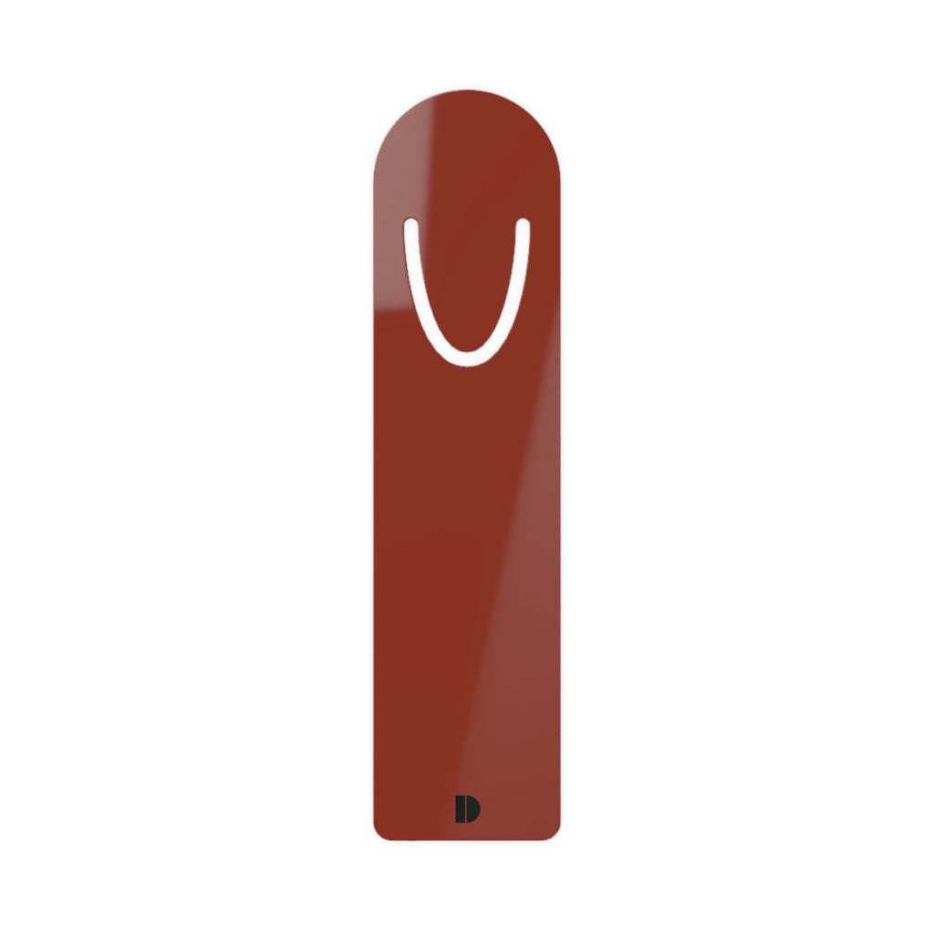 Burnt Umber Metal Bookmark