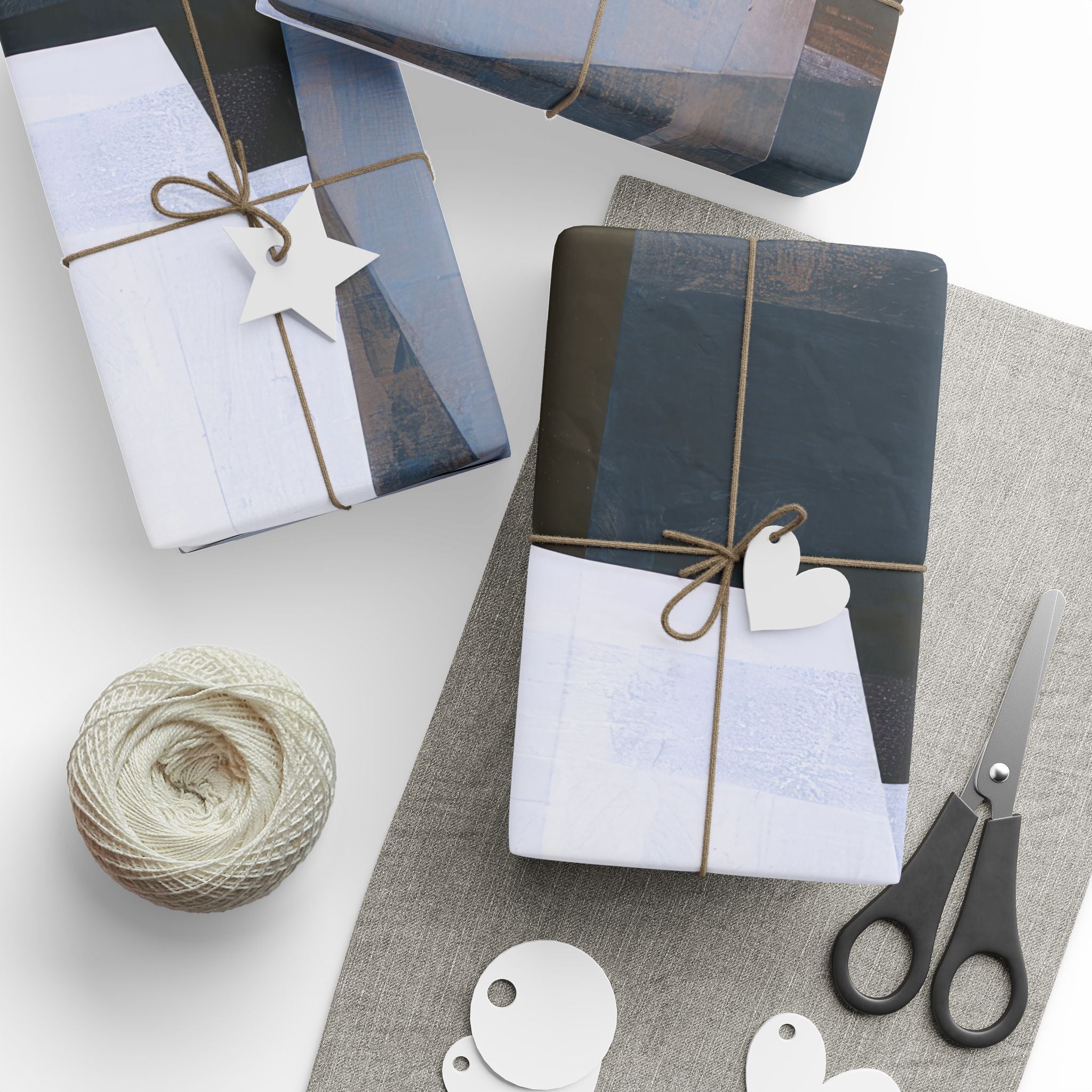Slate and Blue Signature Gift Wrap
