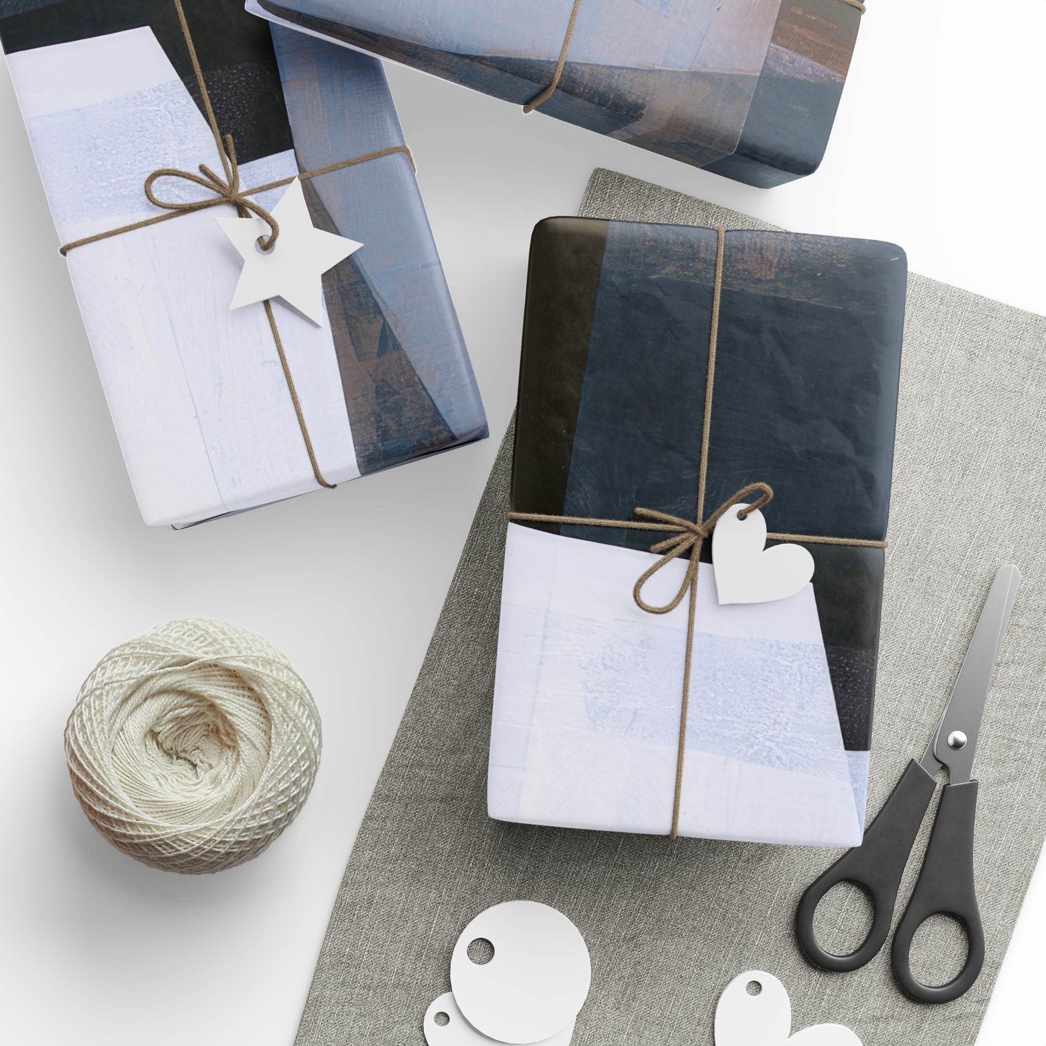 Slate and Blue Signature Gift Wrap