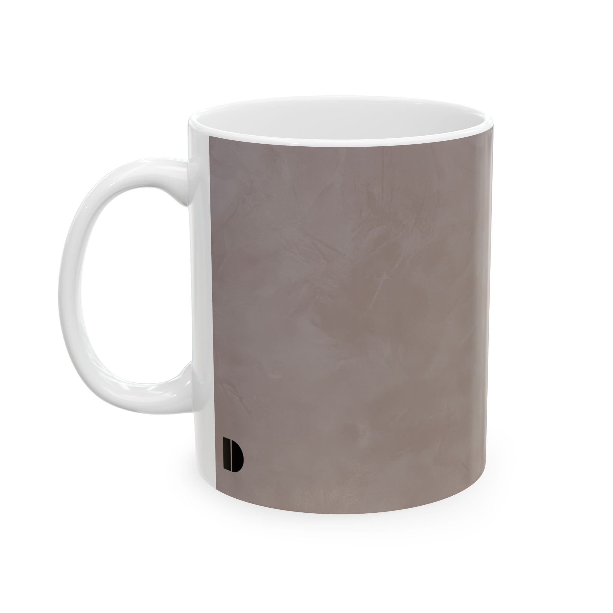 Venetian Plaster Taupe Ceramic Mug