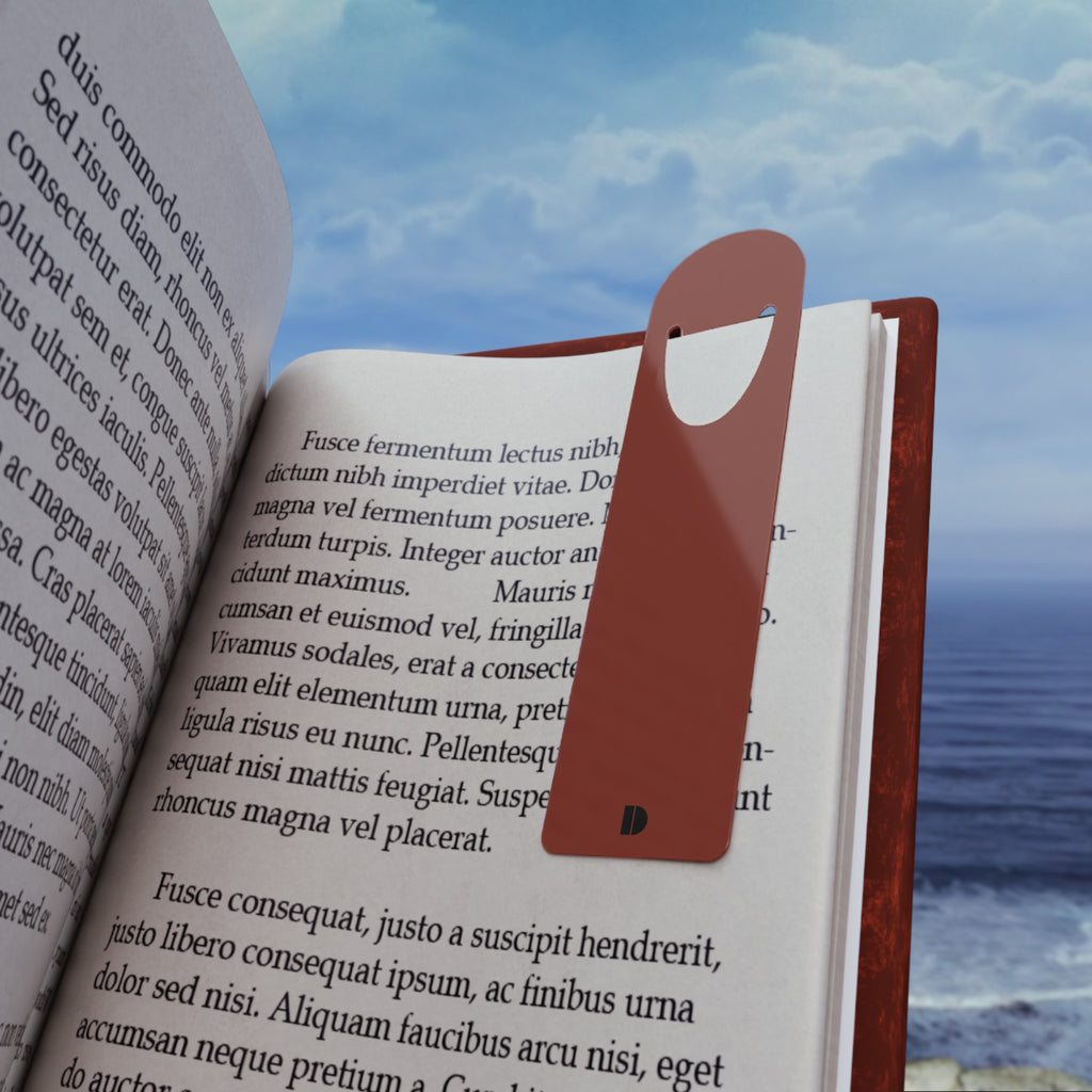 Burnt Umber Metal Bookmark