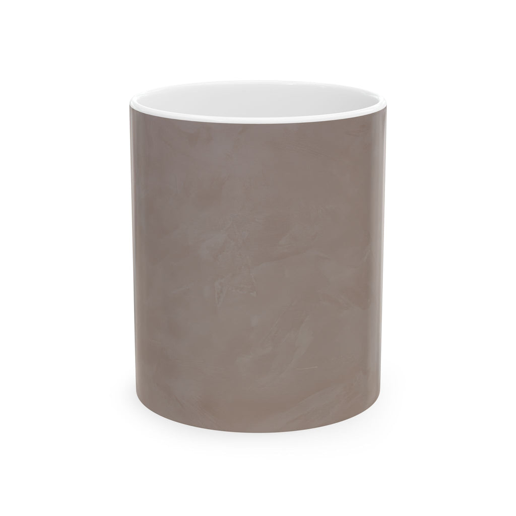 Venetian Plaster Taupe Ceramic Mug
