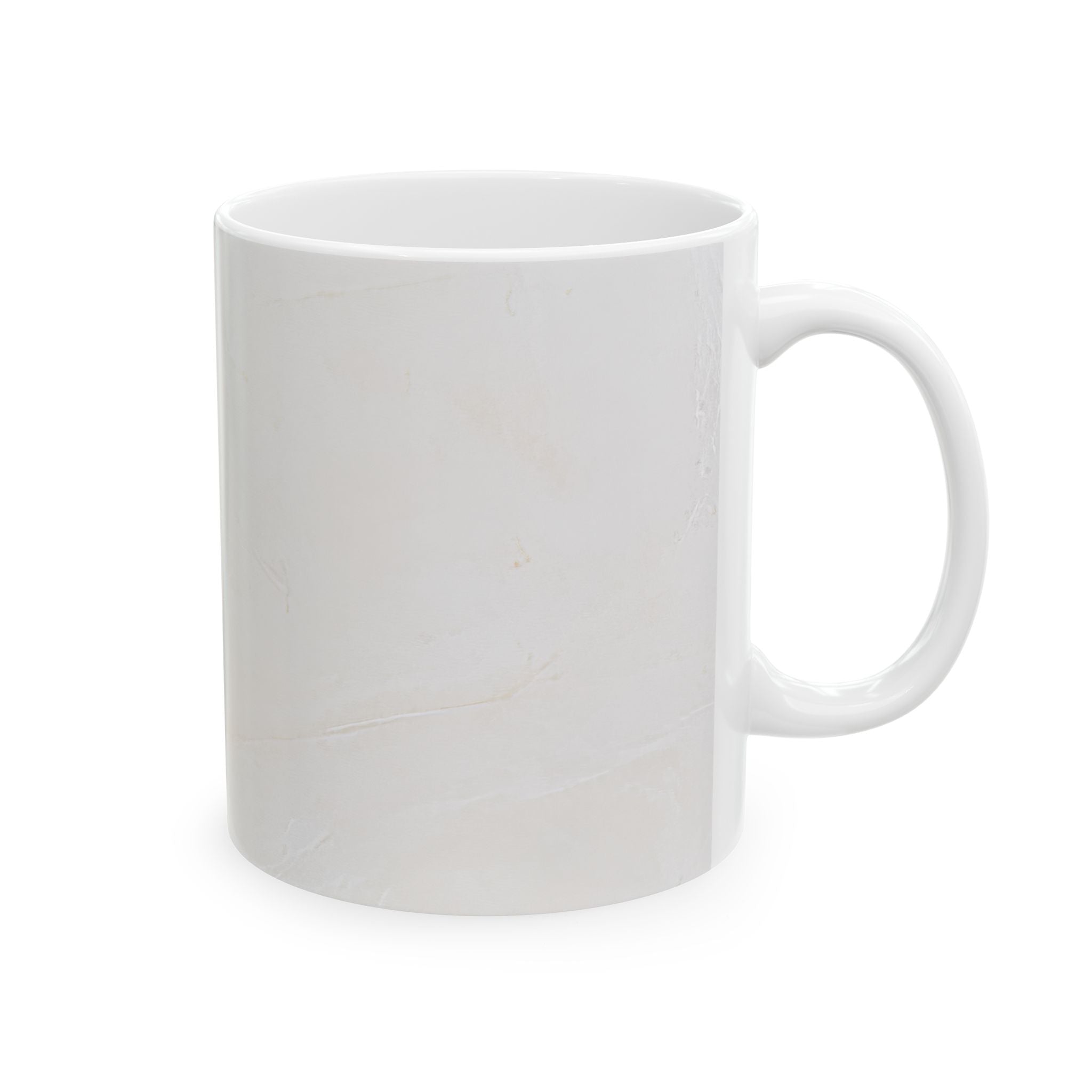 Venetian Plaster White Ceramic Mug