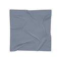 Blue sheer fabric scarf on a white background