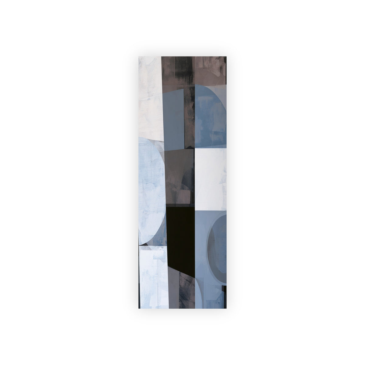 Minimalist Slate and Blue gift wrapping paper by The Cultivated Desk, showcasing an architecture-inspired repeating pattern for elegant gifting.